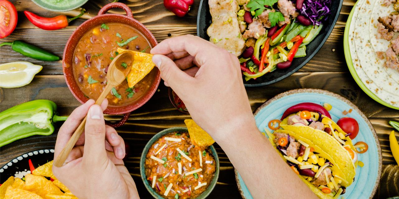 Comida internacional: rica, diversa e atrativa