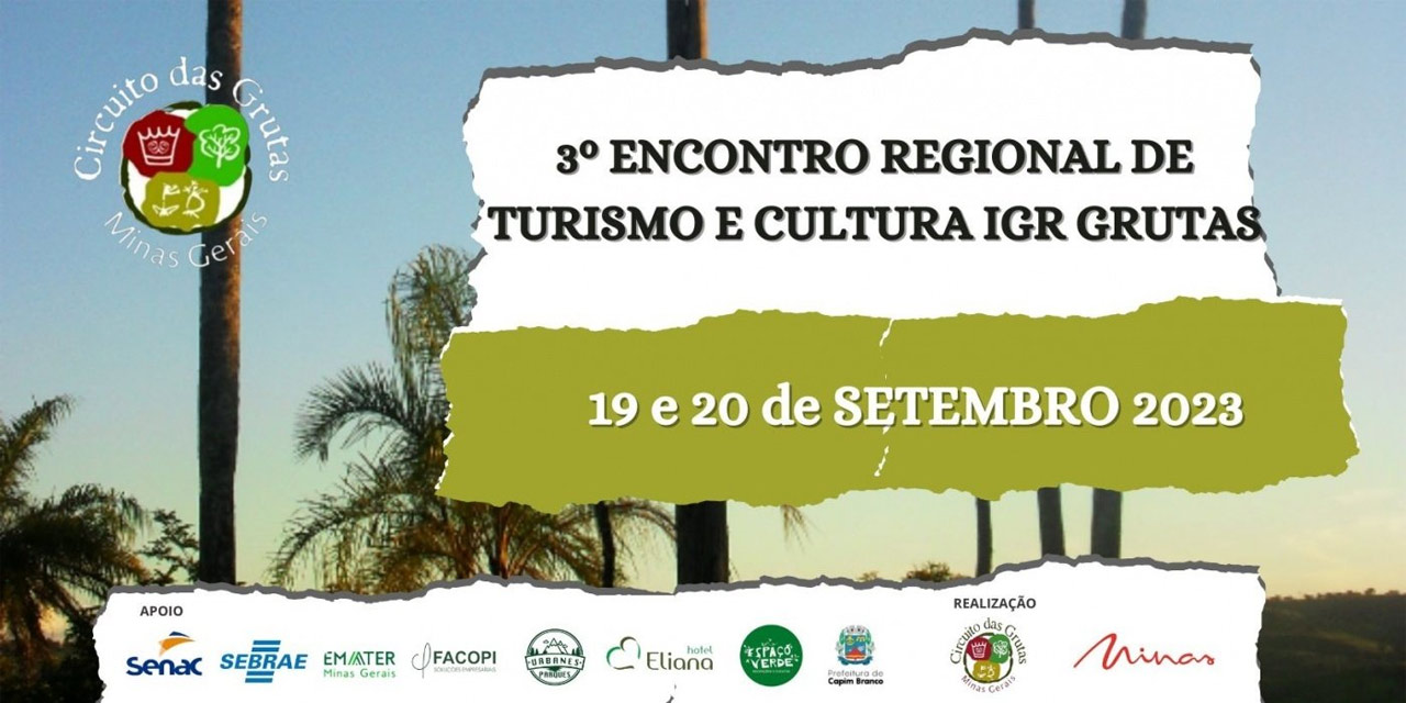 3º Encontro Regional de Turismo e Cultura começa terça em Capim Branco