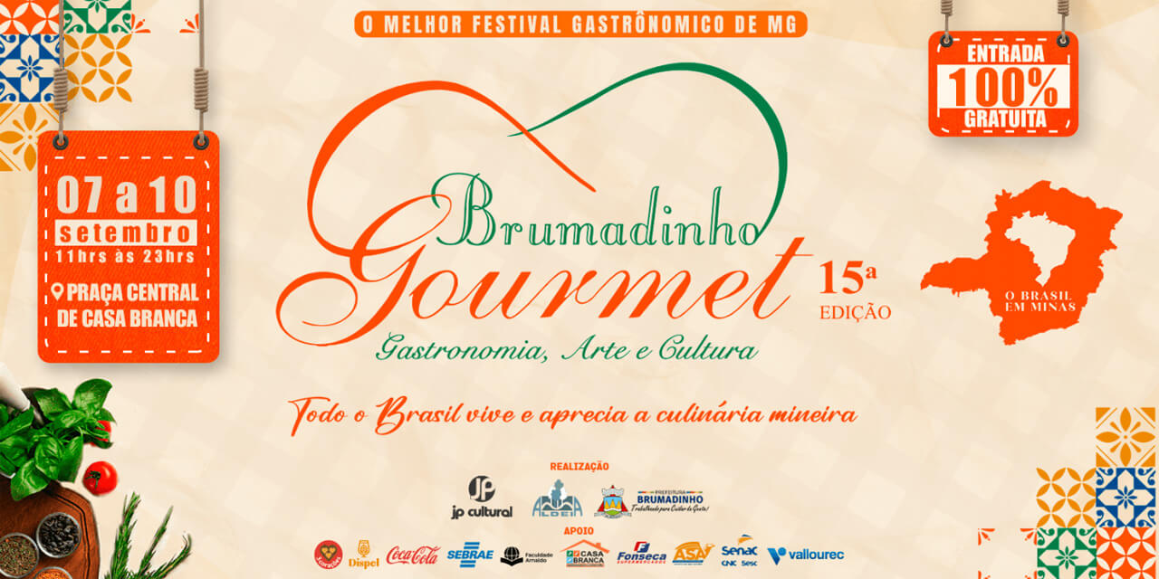 Festival Brumadinho Gourmet acontece neste fim de semana em Casa Branca
