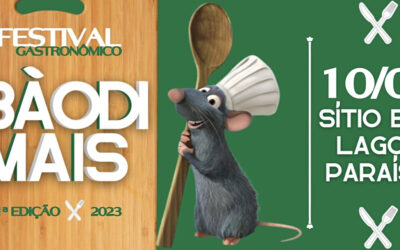 Festival Gastronômico BAODIMAIS acontece em Rio Acima dia 10 de setembro