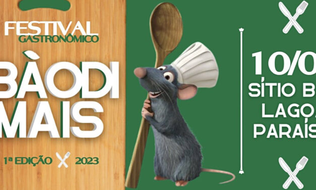 Festival Gastronômico BAODIMAIS acontece em Rio Acima dia 10 de setembro