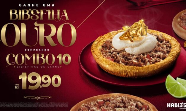 Habib’s festeja 35 anos com Bib’sfiha Ouro de presente aos clientes