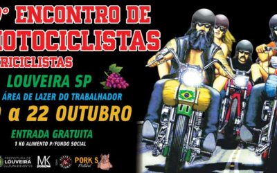 9º Encontro de Motociclistas de Louveira começa nesta sexta