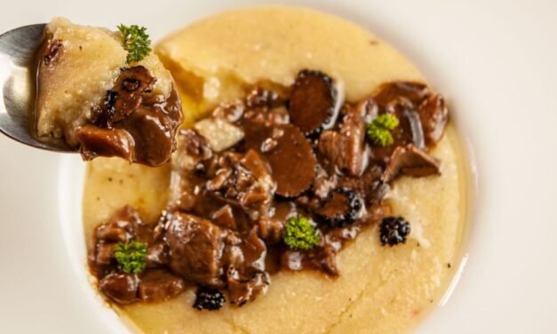 Polenta Cremosa com Funghi: prato do Festival de Tartufo de Campos do Jordão