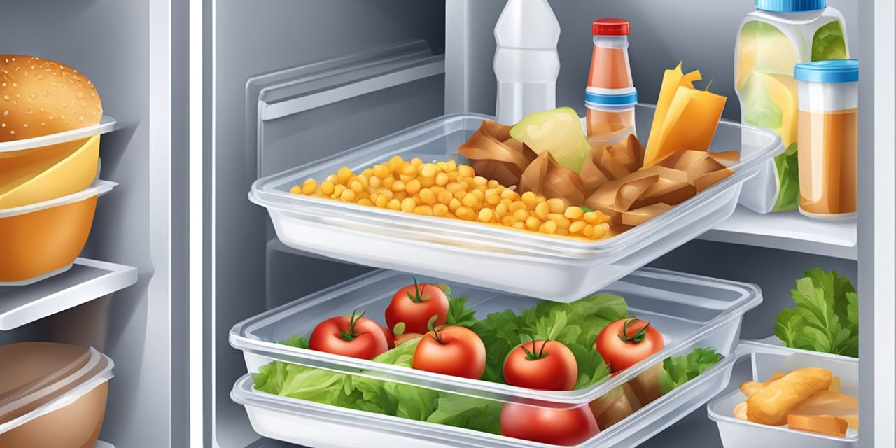 Pode guardar comida em marmita de isopor na geladeira?