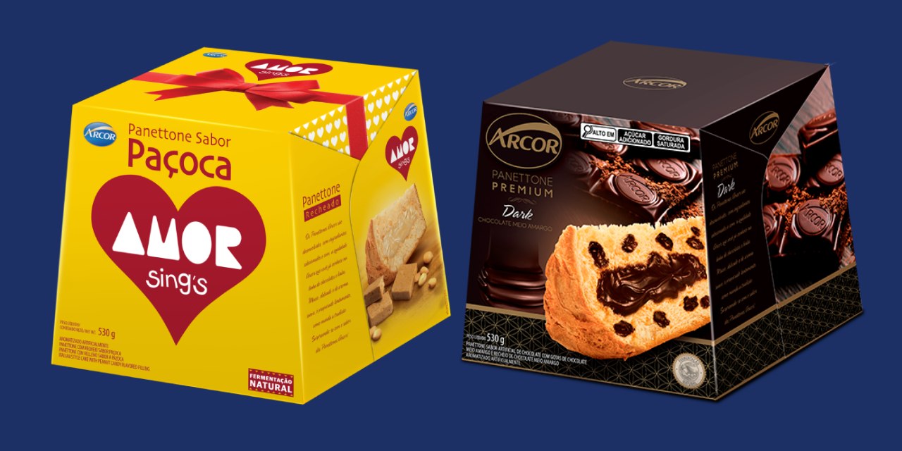 Portfólio de Panettones Arcor para o Natal 2023 apresenta duas novidades