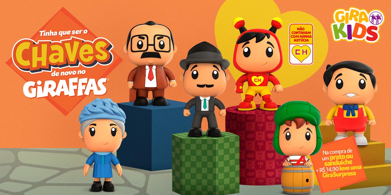 Chaves retorna ao Giraffas em nova campanha