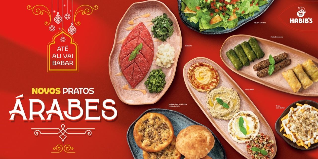 Habib’s amplia cardápio com 15 novos pratos árabes a partir de R$ 9,90