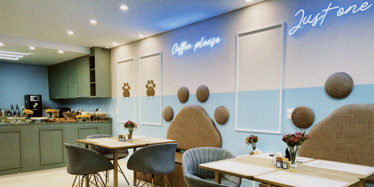 Peteca Pet Park Boutique, em Itajaí, inaugura cafeteria para pets
