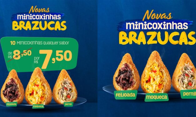 Ragazzo surpreende e lança coxinhas com sabores brasileiros