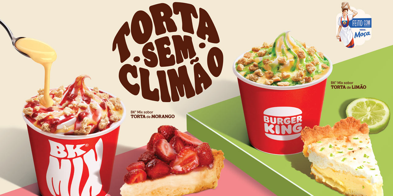 Burger King e Leite Moça apresentam novidades geladas