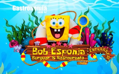 Bob Esponja estreia complexo gastronômico em São Paulo