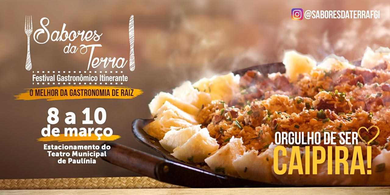 Sabores da Terra em Paulínia inicia sexta, no Theatro Municipal