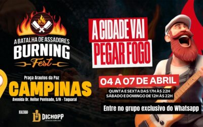 Burning Fest em Campinas se inicia a partir desta quinta