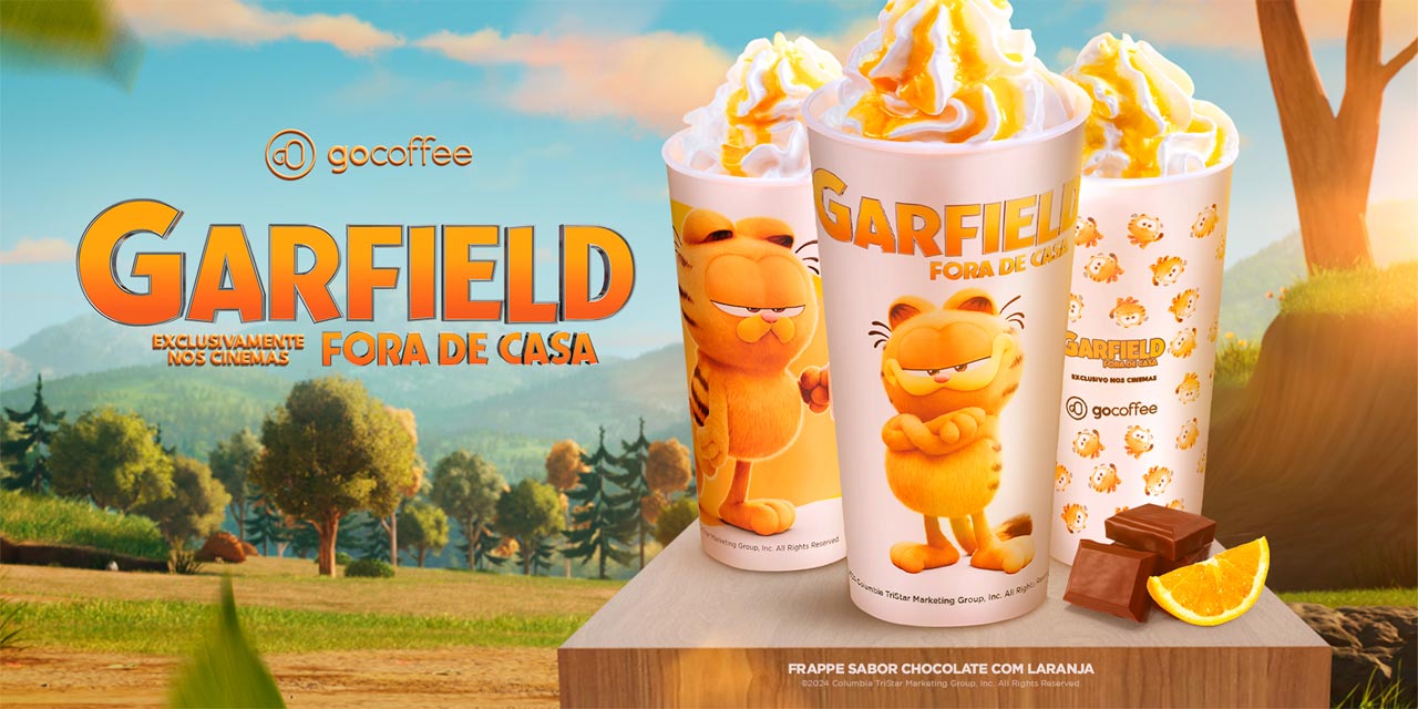 Garfield – Fora de Casa: Go Coffee lança frappé inspirado no filme
