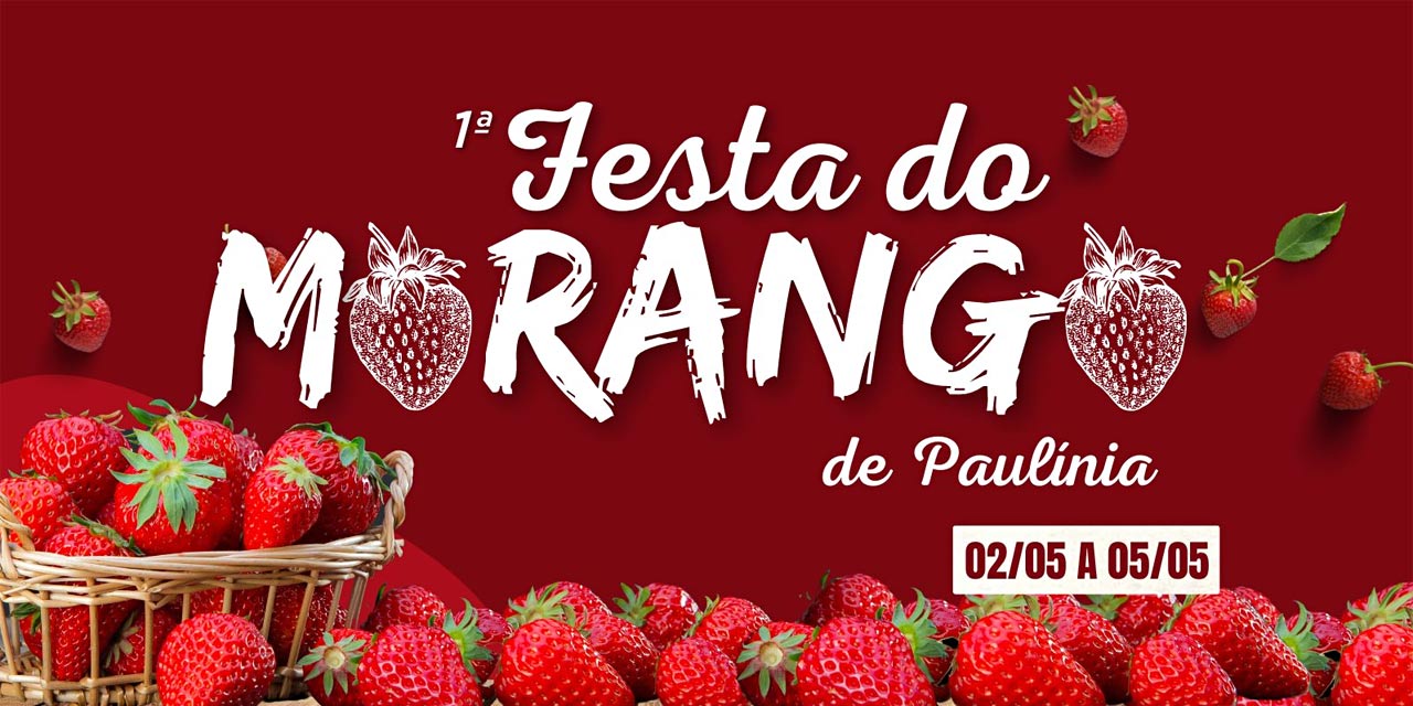Festa do Morango em Paulínia ocorre a partir desta quinta