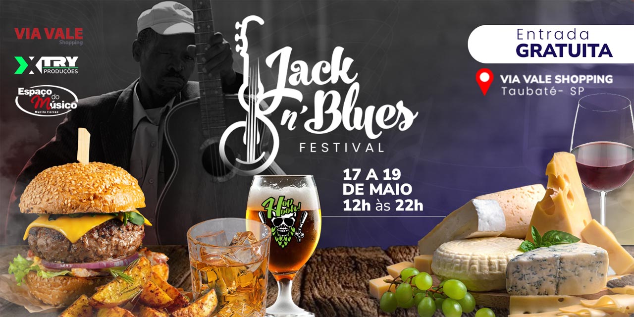 Jack n Blues Festival em Taubaté acontece a partir desta sexta