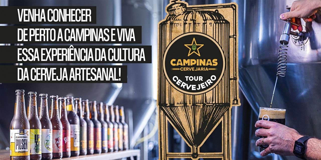 Tour Cervejeiro da Cervejaria Campinas será neste sábado