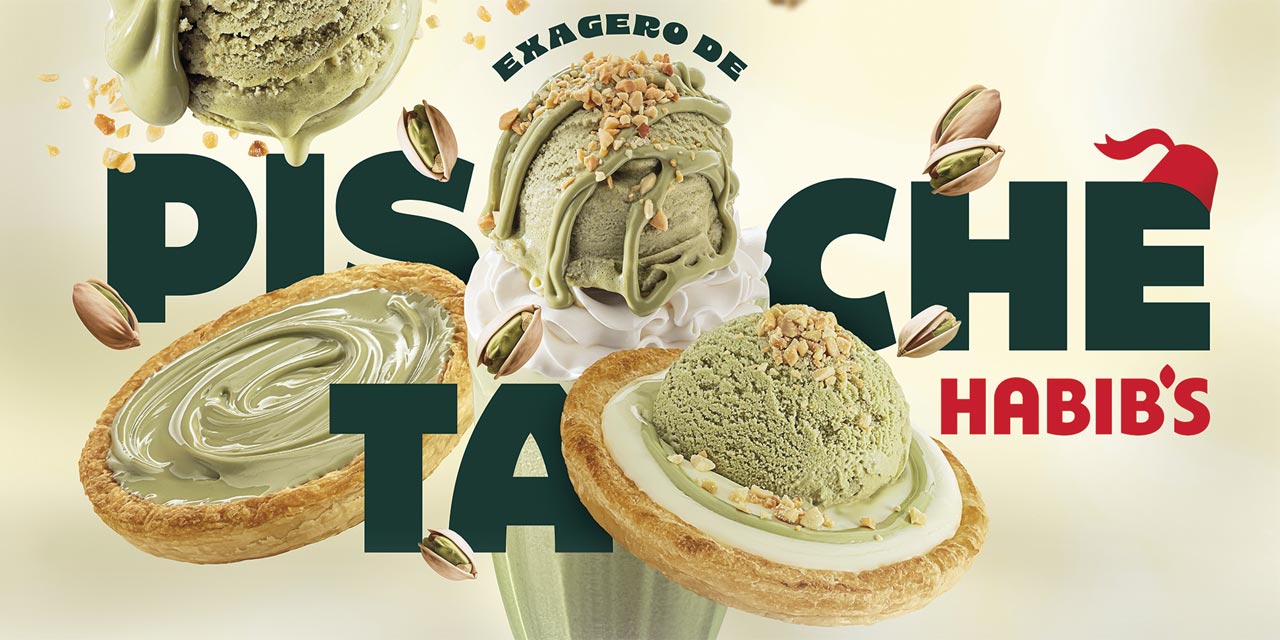 “Exagero de pistache”: Habib’s apresenta sobremesas exclusivas