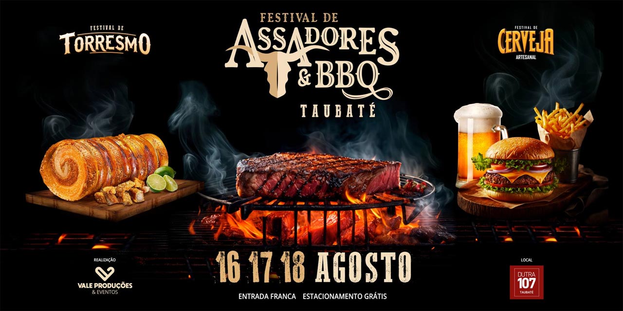Festival de Assadores e BBQ agita Taubaté neste fim de semana