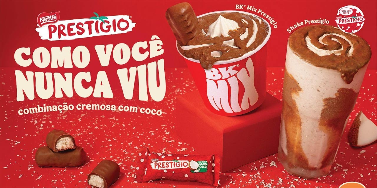 Burger King lança sobremesas exclusivas com Prestígio