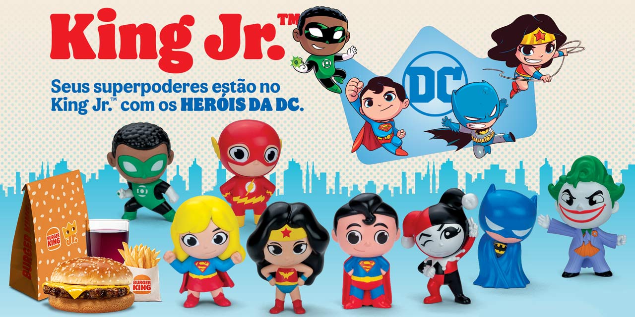 Burger King traz os icônicos personagens da DC ao King Jr.
