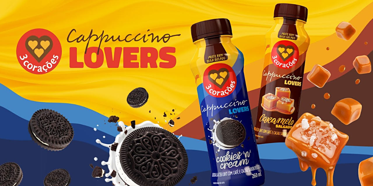 3 Corações amplia linha de cappuccinos prontos