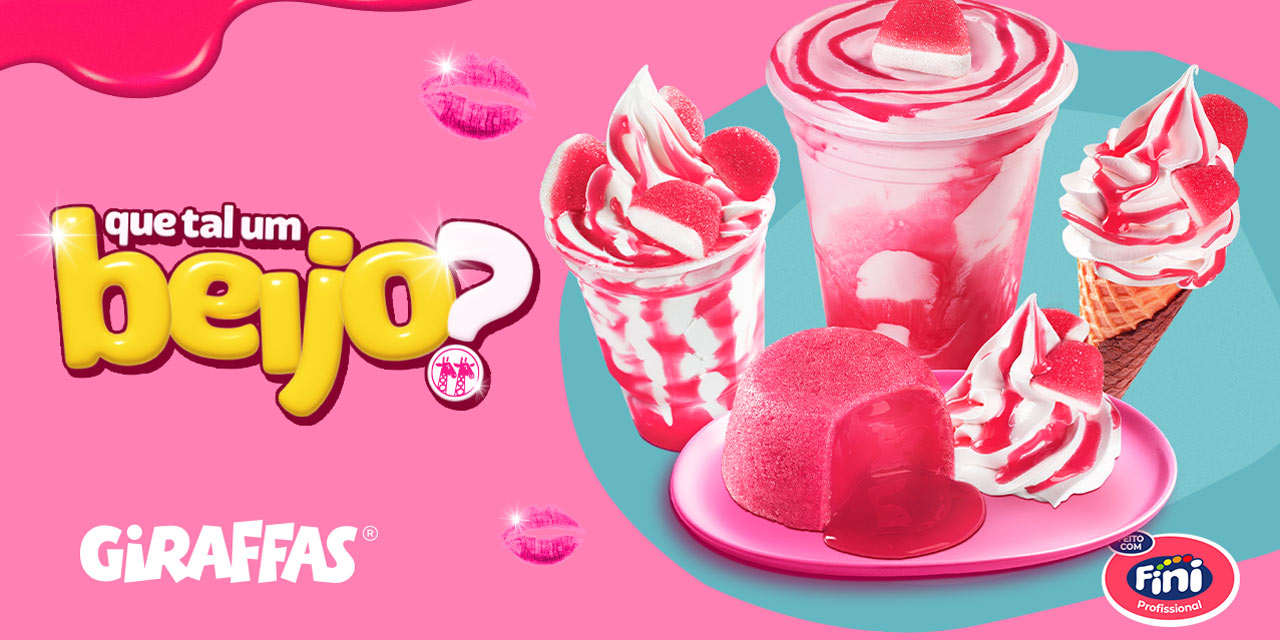 Giraffas e Fini trazem novas sobremesas com sabor Beijos