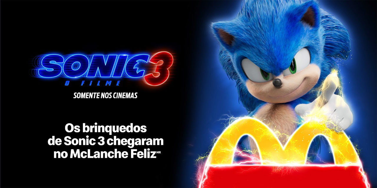 Sonic 3 chega ao McLanche Feliz com miniaturas exclusivas