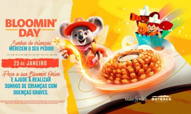 Bloomin’ Day: Outback apoia Make-A-Wish Brasil em 18ª edição