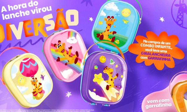Giraffas surpreende com lancheiras colecionáveis e garrafinha