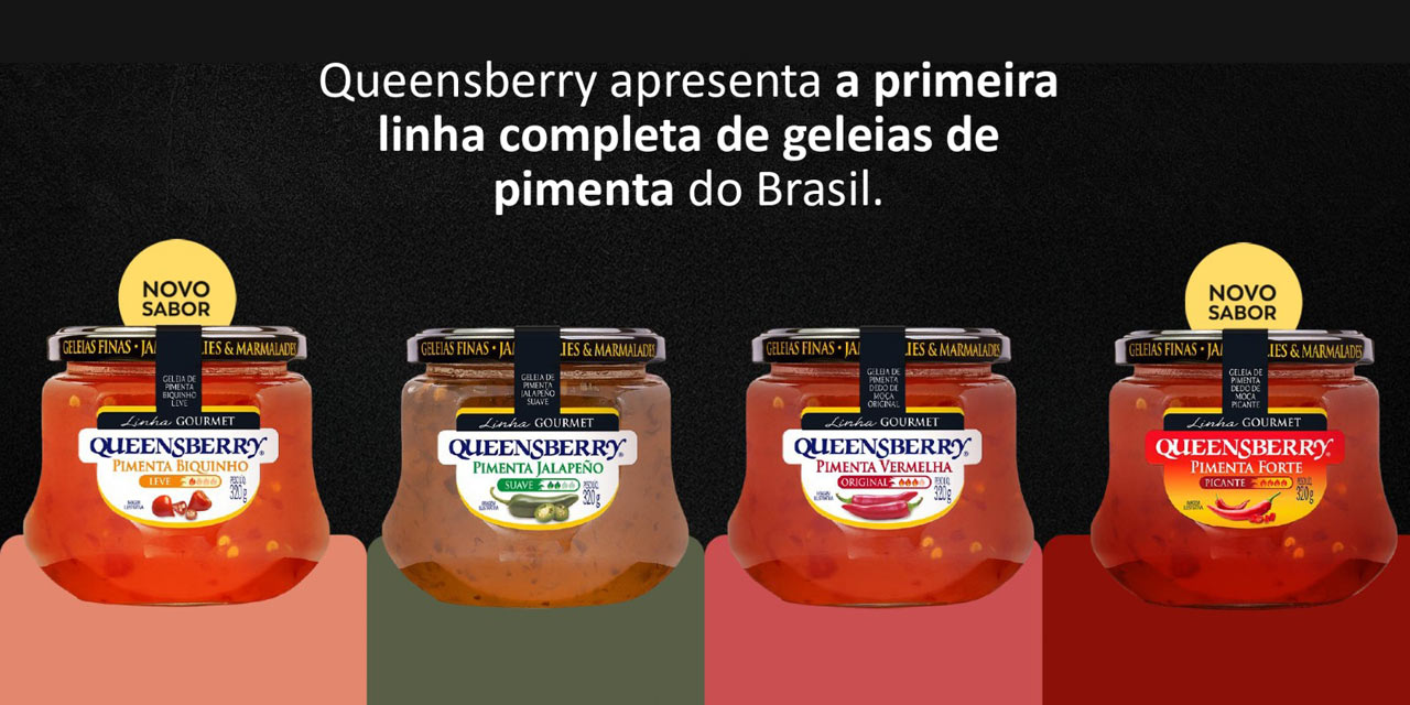 Queensberry apresenta linha exclusiva de geleias de pimenta