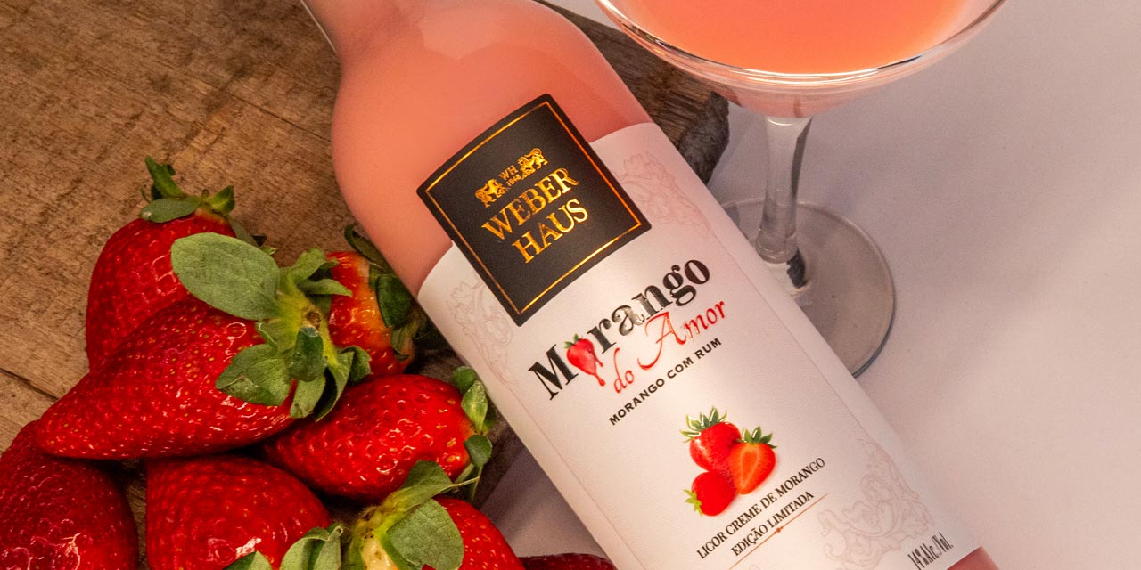 Licor Morango do Amor é aposta da Weber Haus