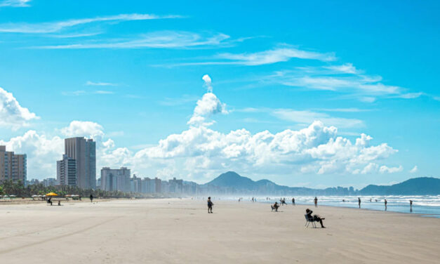 Praia Grande: calor tropical à beira-mar