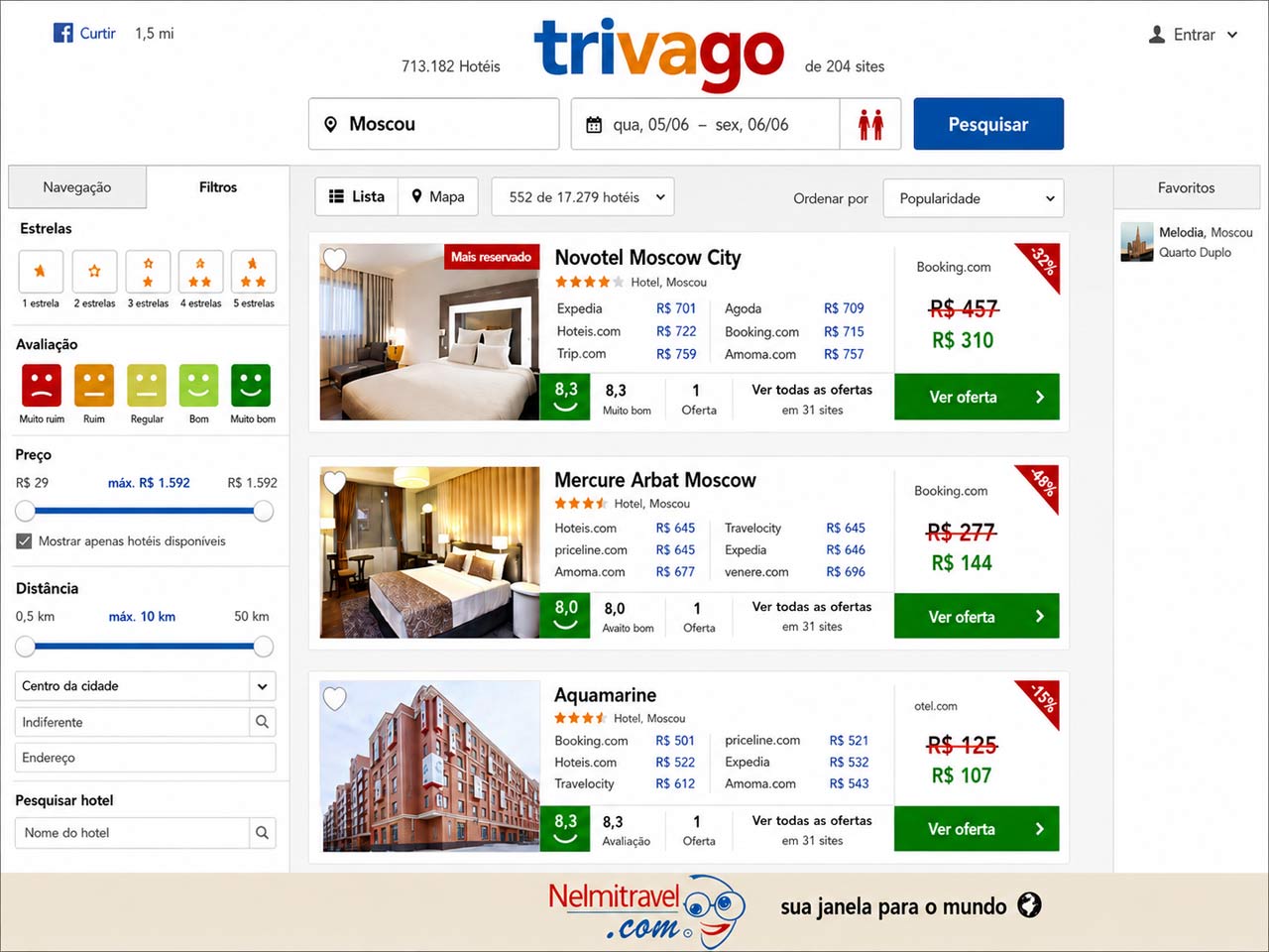 Mala leve e viaje mais longe: combine hotéis no Trivago e tênis Adidas