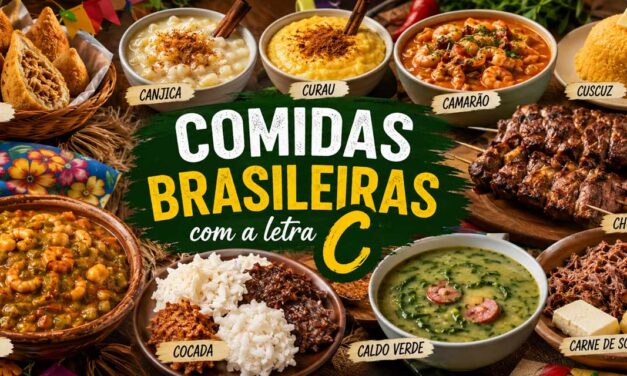 Comidas brasileiras com a letra C: coxinha, canjica, camarão e muito mais